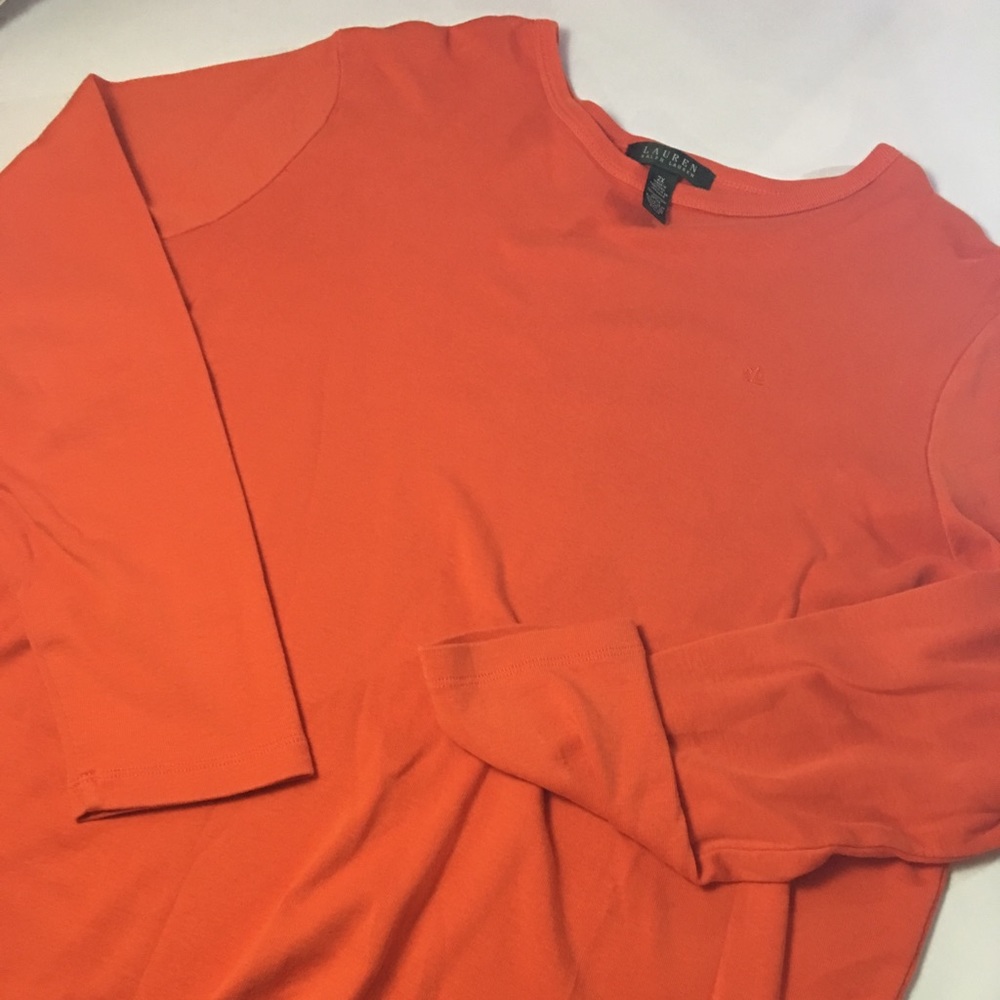 Ralph Lauren Orange Long Sleeve tee